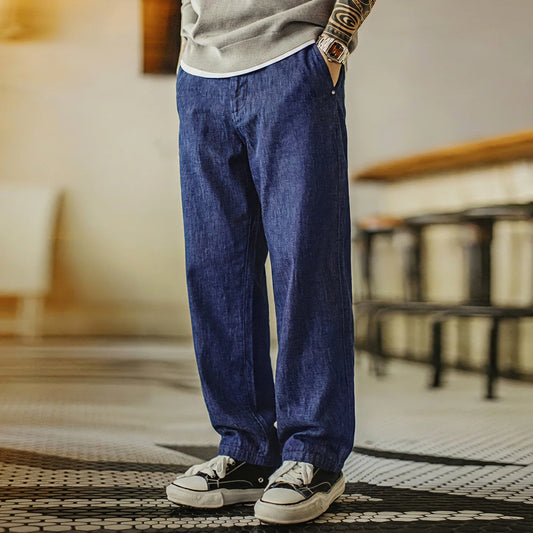 Vintage Wide-Leg Denim Jeans