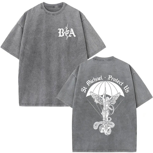Vintage Washed Oversized Graphic T-Shirt