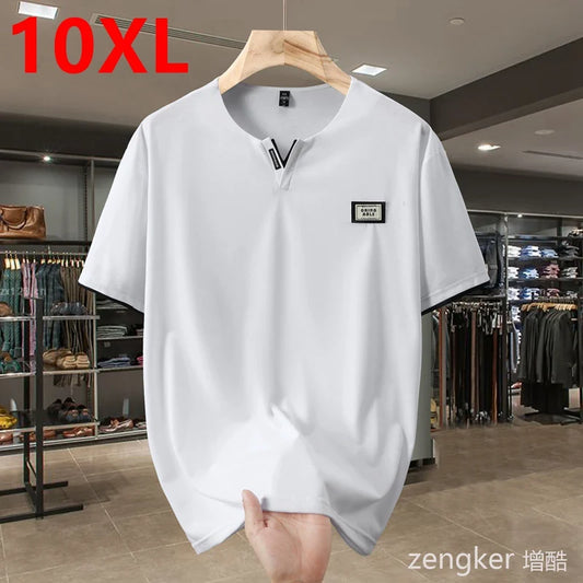 V-Neck Summer Cotton T-Shirt